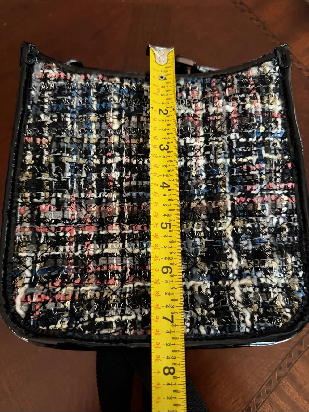 MZ Wallace Midnight Sparkle Boucle Small Box Crossbody